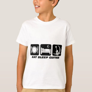 T-shirt Mangez la guitare de sommeil