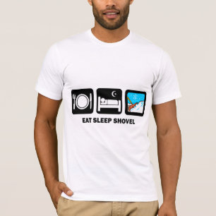 T-shirt mangez la pelle à sommeil