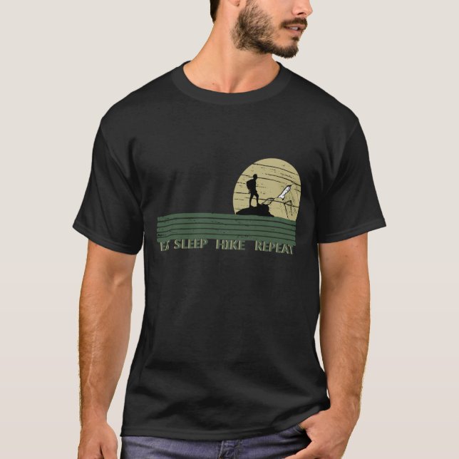 T-shirt mangez la randonnée de sommeil répéter randonnée s (Devant)