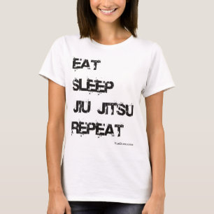 T-shirt Mangez la répétition de Jiu Jitsu de sommeil