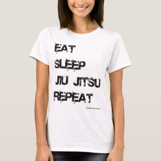T-shirt Mangez la répétition de Jiu Jitsu de sommeil