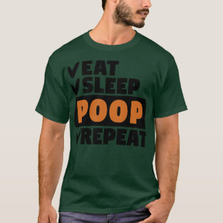 T-shirt Mangez la répétition de la goutte de sommeil