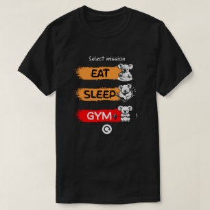 T-shirt Mangez La Salle De Sport Du Sommeil