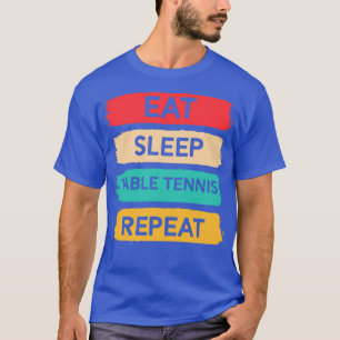 T-shirt Mangez la table de ping-pong