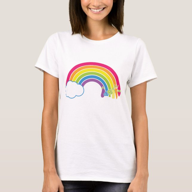 T-shirt Mangez l'arc-en-ciel ! (Devant)