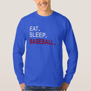 T-shirt Mangez le baseball du sommeil