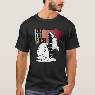T-shirt Mangez Le Capitalisme Riche Du Gâteau Critique De