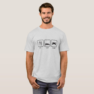 T-shirt Mangez le jeu de sommeil