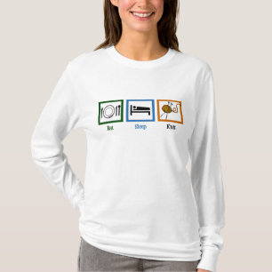 T-shirt Mangez le Knit de sommeil