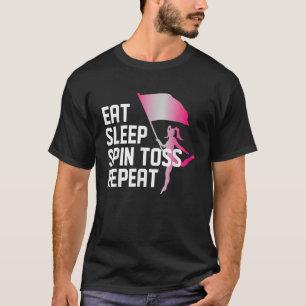 T-shirt Mangez le pied de rotation du sommeil Répétez le g