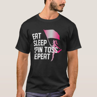 T-shirt Mangez le pied de rotation du sommeil Répétez le g