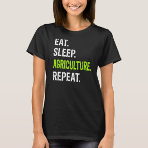 T-shirt Mangez Le Sommeil Agriculture Répéter Fermier Agri