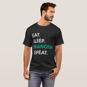 T-shirt Mangez le sommeil Bhangra ! Répétez