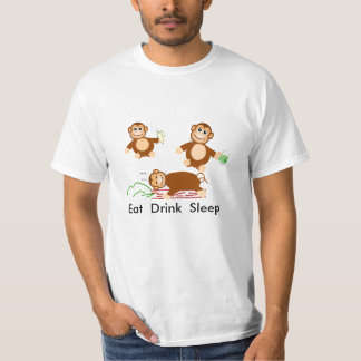 T-shirt Mangez le sommeil de boissons