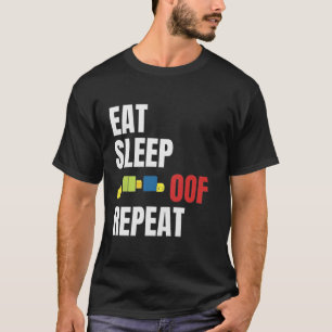 T-shirt Mangez le sommeil de la répétition amusant mème Ga