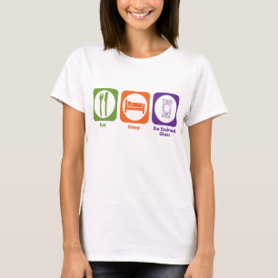 T-shirt Mangez le sommeil font le verre souillé