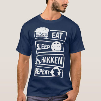 T-shirt Mangez le sommeil Hakken Répéter Gabber Hardstyle