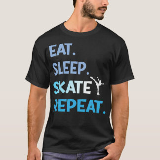 T-shirt Mangez le sommeil Ice patinage Danse Figure Répéti