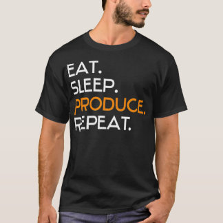T-shirt Mangez le sommeil Produire une répétition pour la 