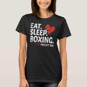 T-shirt Mangez le sommeil Répéter la boîte Lover Parfait J