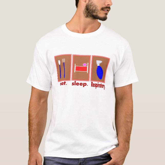 T-shirt Mangez le sommeil respiratoire (Devant)