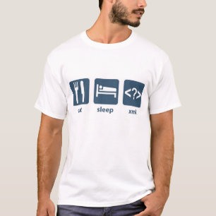 T-shirt Mangez le sommeil XML