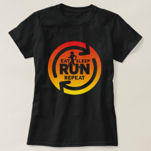 T-shirt Mangez l'endormir répéter l'arrière - plan coucher