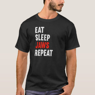 T-shirt Mangez les mâchoires du sommeil Répéter un dentist