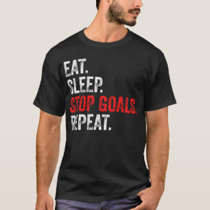 T-shirt Mangez les objectifs d'arrêt de sommeil Répéter - 