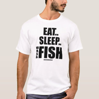 T-shirt Mangez les poissons de basse de sommeil