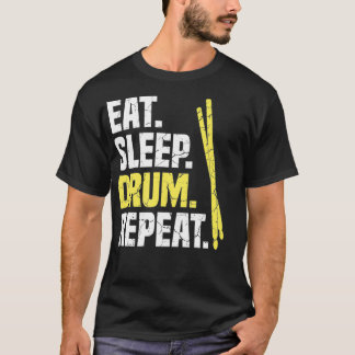 T-shirt Mangez les tambours à répétition du tambour du som