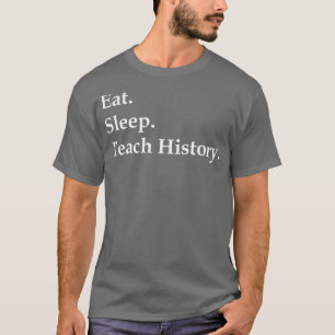 T-shirt Mangez l'histoire de l'enseignement du sommeil