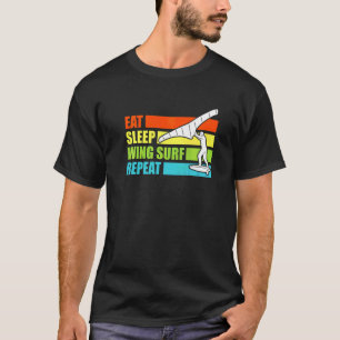 T-shirt Mangez l'huile de l'aile de sommeil Répéter l'aile