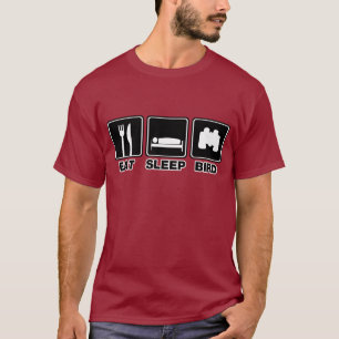 T-shirt Mangez l'oiseau de sommeil (les poubelles)