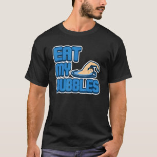 T-shirt Mangez Mes Bulles Humour Entraîneur de natation