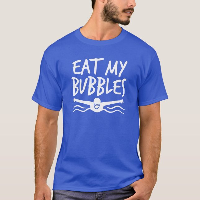 T-shirt Mangez Mes Bulles Swimmer Swimmer Team Mangez Mes  (Devant)