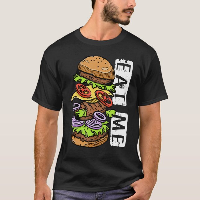 T-shirt Mangez-moi I Cheeseburger I Burger (Devant)