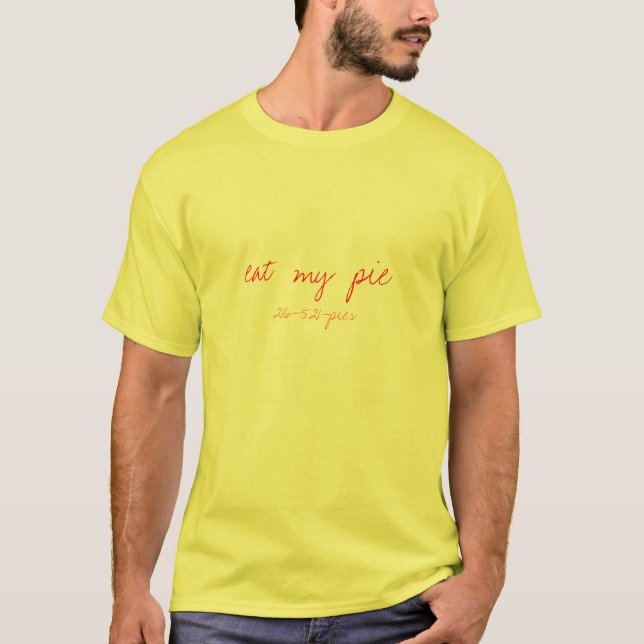 T-shirt mangez mon tarte - customisé (Devant)