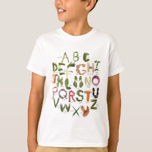 T-shirt Mangez plus de chemise Alphabet Légume
