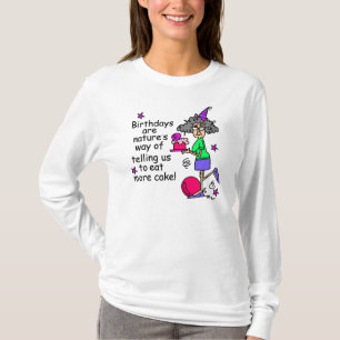 T-shirt Mangez plus de gâteau Humour d'anniversaire