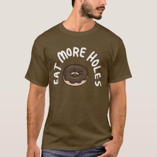 T-shirt Mangez plus de trous de beignes