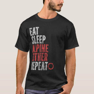 T-shirt Mangez Sleep Alpine zone Répéter
