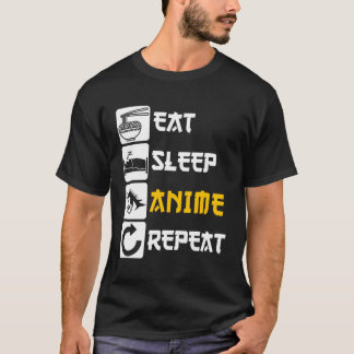 T-shirt Mangez Sleep Anime Repeat Ga Japon Dit Cosplay K-P