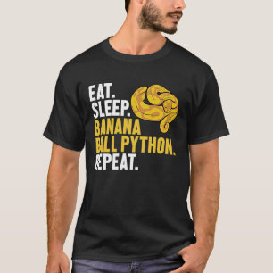 T-shirt Mangez Sleep Banana Ball Python Répéter Banana Bal