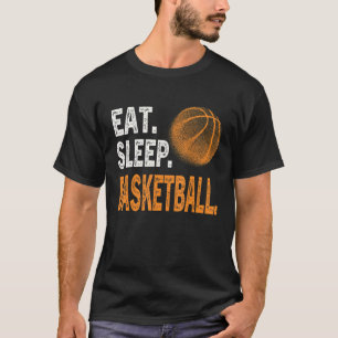 T-shirt Mangez Sleep Basketball Hommes Jeunes Fans De Bask