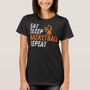 T-shirt Mangez Sleep Basketball Répétez Jeunes Basketball