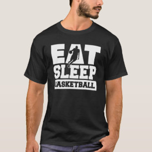 T-shirt Mangez Sleep Basketball Sports Coach Baller Player