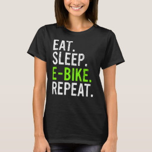 T-shirt Mangez Sleep E Vélo Répéter E MTB 1