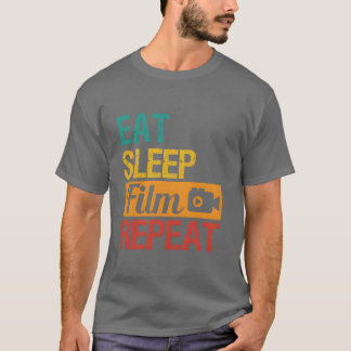 T-shirt Mangez Sleep Film répétition Film Réalisateur Film