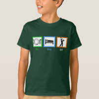 Mangez Sleep Golf Funny Enfants Golfer